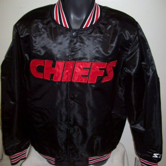 KANSAS CITY CHIEFS STARTER Snap Down Jacket BLACK - Picture 2 of 8